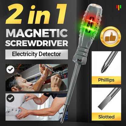 🎉Buy 2 Get 1 Free🎉2-in-1 Japanese High Torque Strong Magnetic Screwdriver Electricity Detector